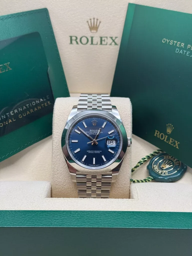 RLX Datejust 41mm 126334 Blue Index Oyster Stainless Steel Men’s Watch