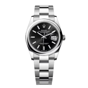 RLX Datejust 36mm 126200 Stainless Steel Black Dial Jubilee Watch