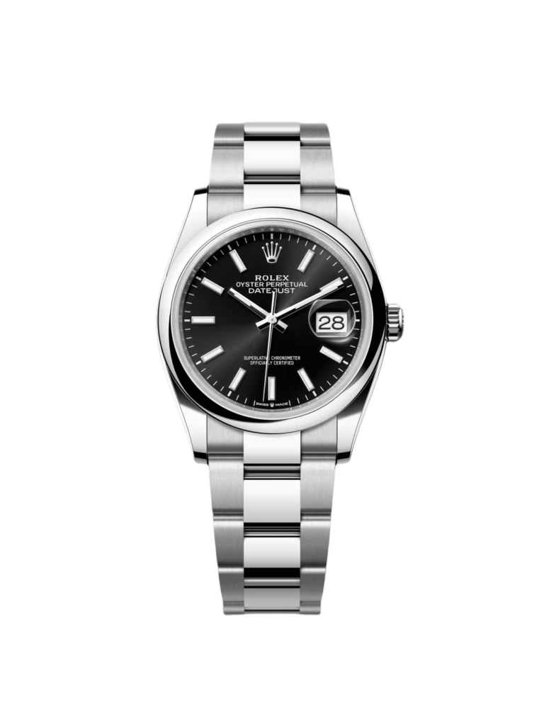 RLX Datejust 36mm 126200 Stainless Steel Black Dial Jubilee Watch