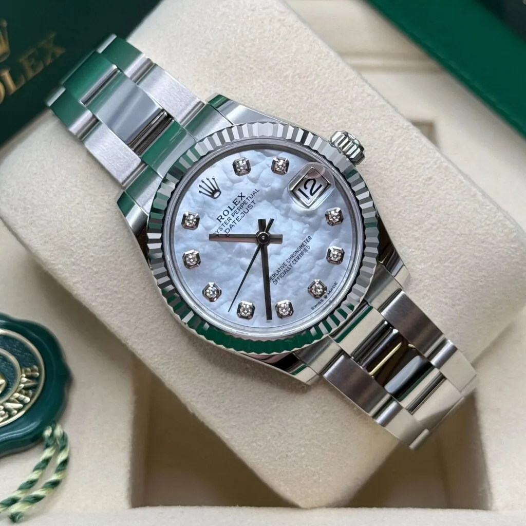 RLX Datejust m278384RBR-0007/0008 Mother-of-Pearl 31mm Dial Oyster Watch