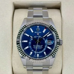 RLX Sky-Dweller 42mm 336934-0005/0006 Stainless Steel Blue Dial Jubilee