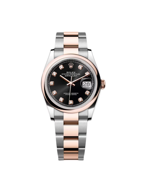 RLX Datejust 36mm 126201 Bright Black Dial Jubilee Bracelet Watch