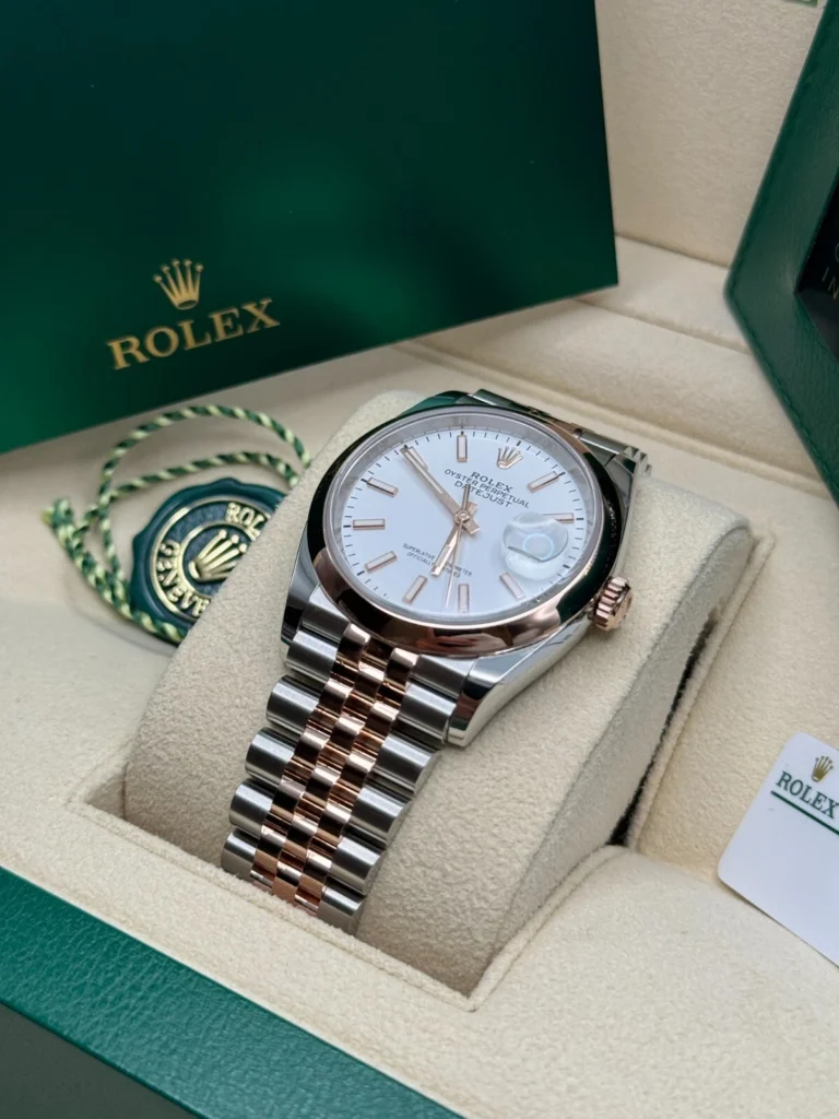 RLX Datejust 36mm 126201 White Dial Jubilee Bracelet Watch