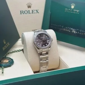 RLX Lady-Datejust 31mm 279384RBR Dark Gray set with Diamonds