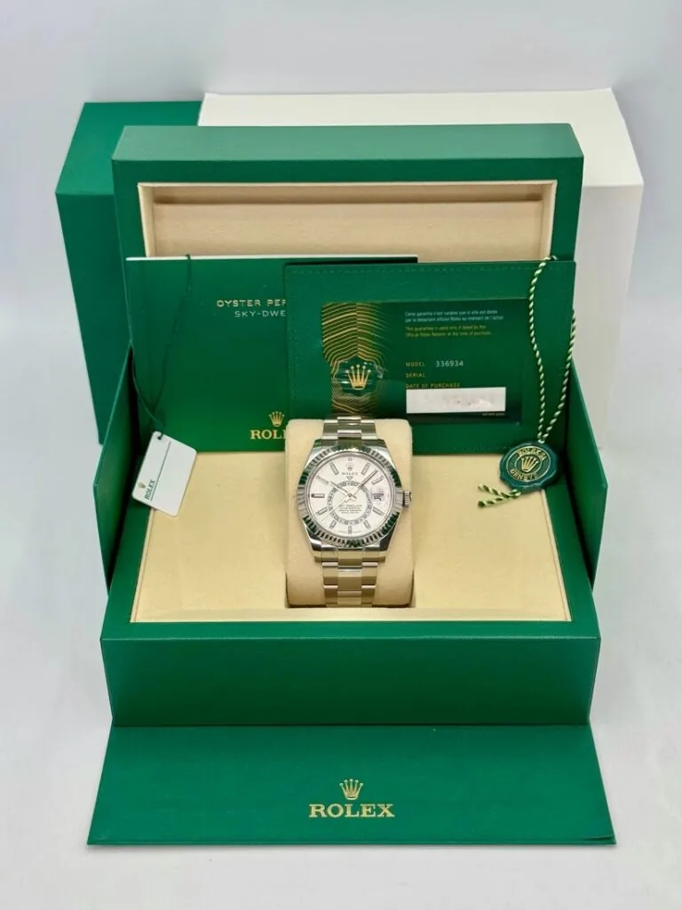 RLX Sky-Dweller 42mm 336934-0003/0004 Stainless Steel White Dial Oyster