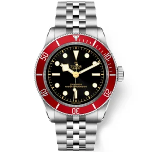 【7A Quality】TUDOR Black Bay 41mm Black Dial & Red Bezel Five-Link Bracelet Watch M7941A1A0RU-0003