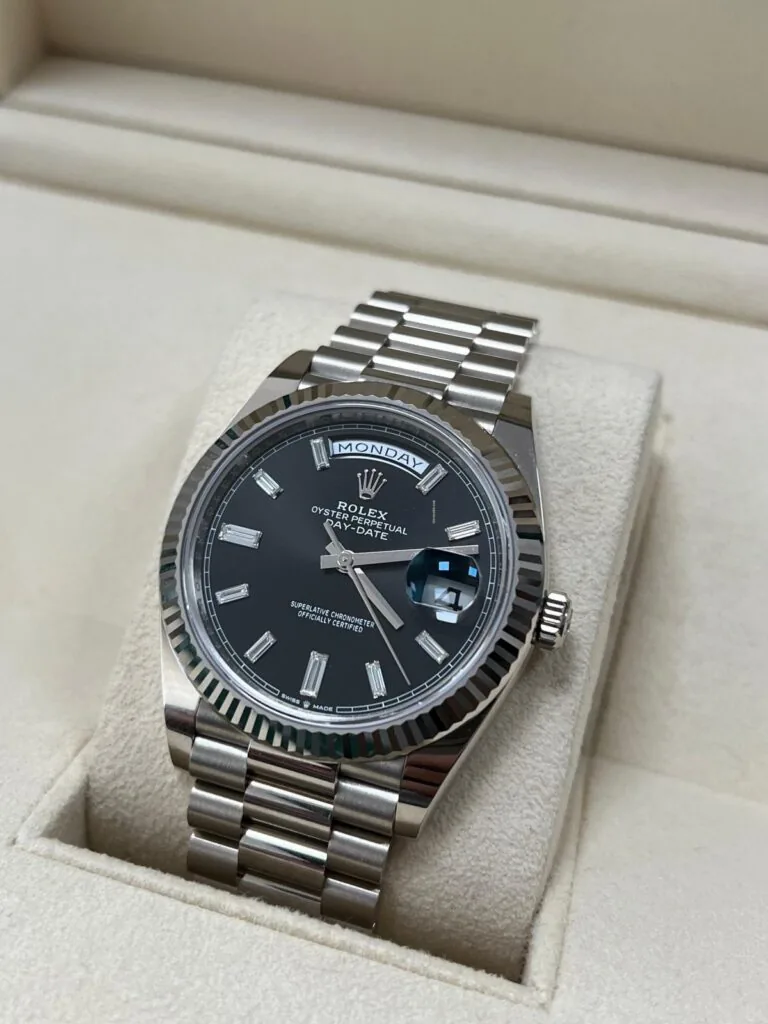 RLX Day-Date 40mm Black Diamonds Dial 228236-0004
