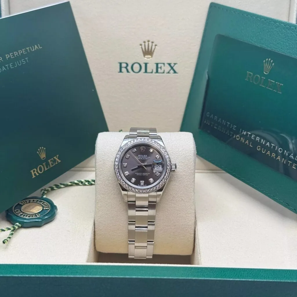 RLX Lady-Datejust 31mm 279384RBR Dark Gray set with Diamonds