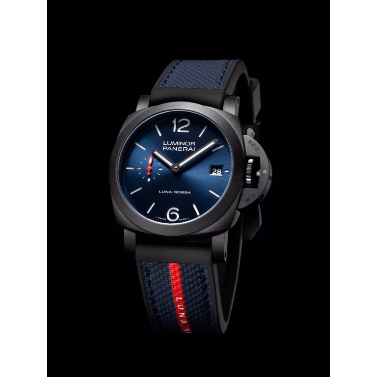 【7A Quality】Panerai Luminor Quaranta Steel DLC Luna Rossa 40mm PAM01408