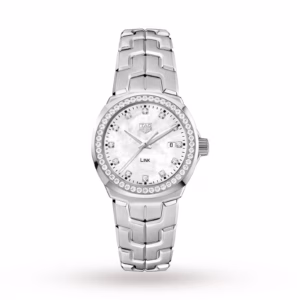【7A Quality】TAG Heuer Link Date Diamond Bezel Ladies Watch 32mm WBC1316.BA0600