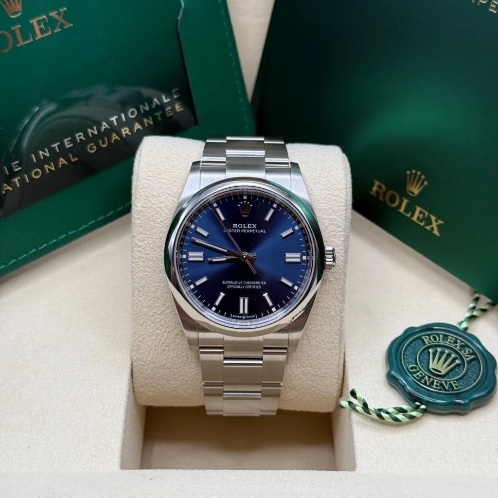 RLX Oyster Perpetual 36mm 126000-0015 Blue Dial Stainless Steel Oyster Bracelet