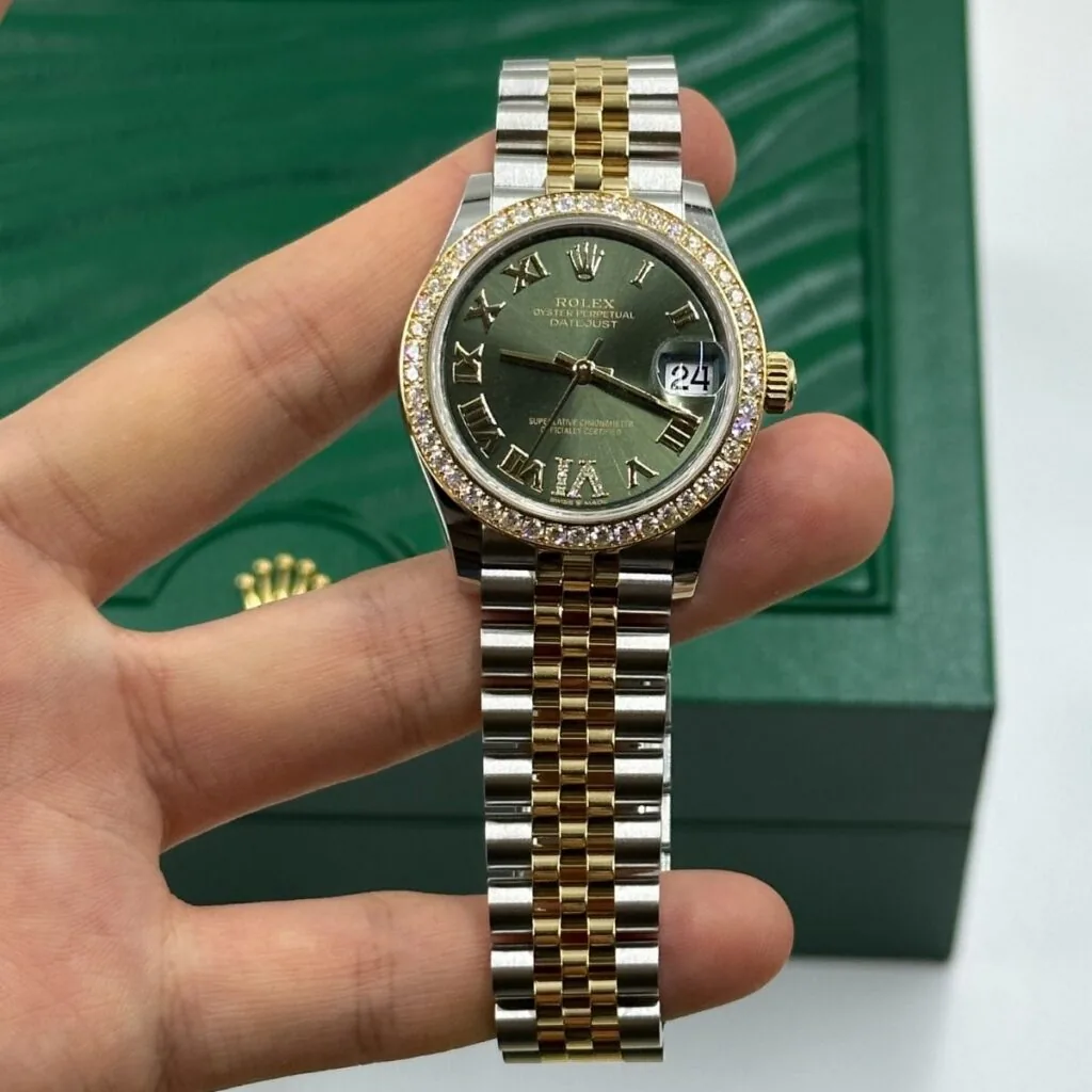 RLX Datejust m278383RBR-0015/0016 31mm Olive Green Dial Oyster Bracelet
