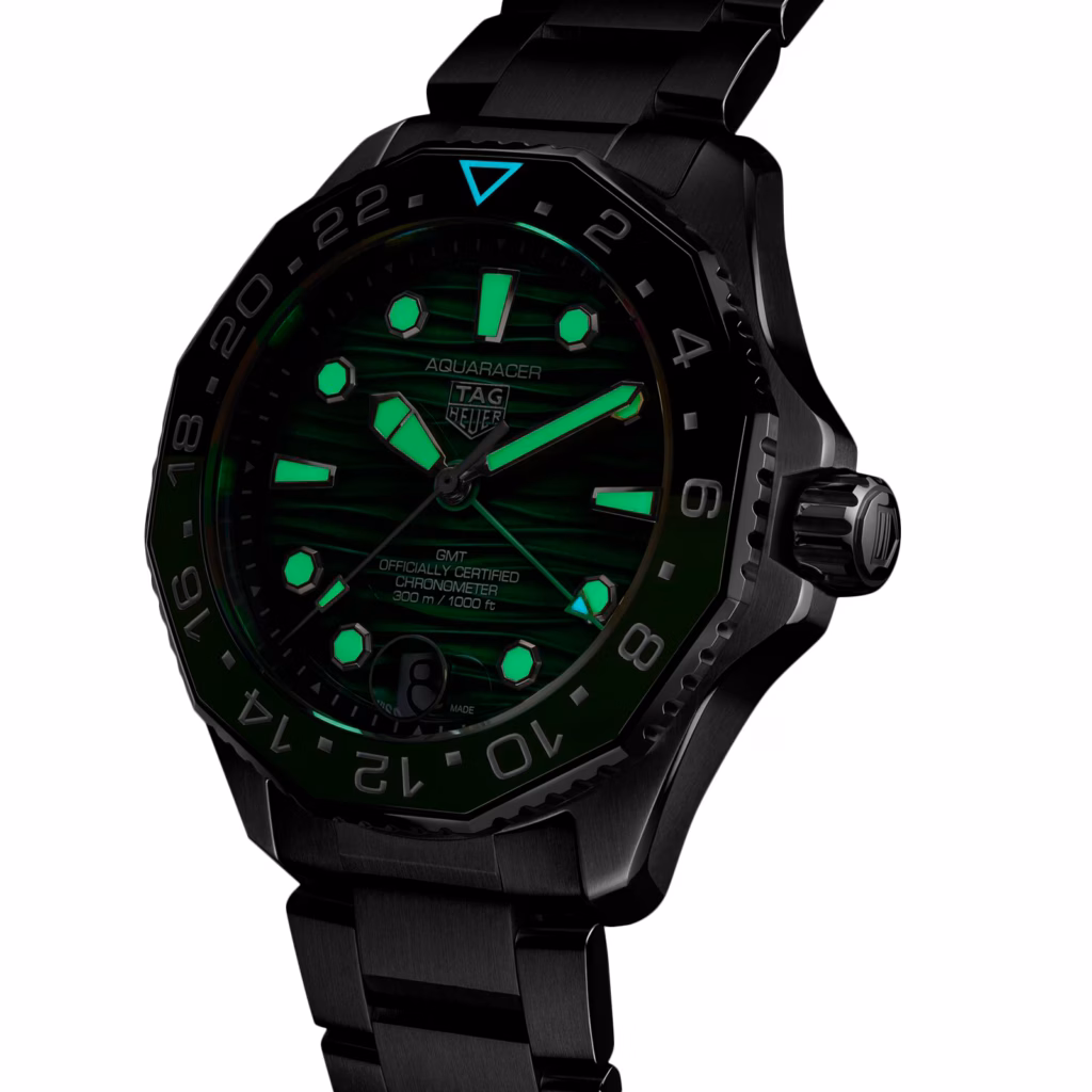 【7A Quality】TAG Heuer Aquaracer Professional 300 GMT 42mm Mens Watch Green WBP5115.BA0013