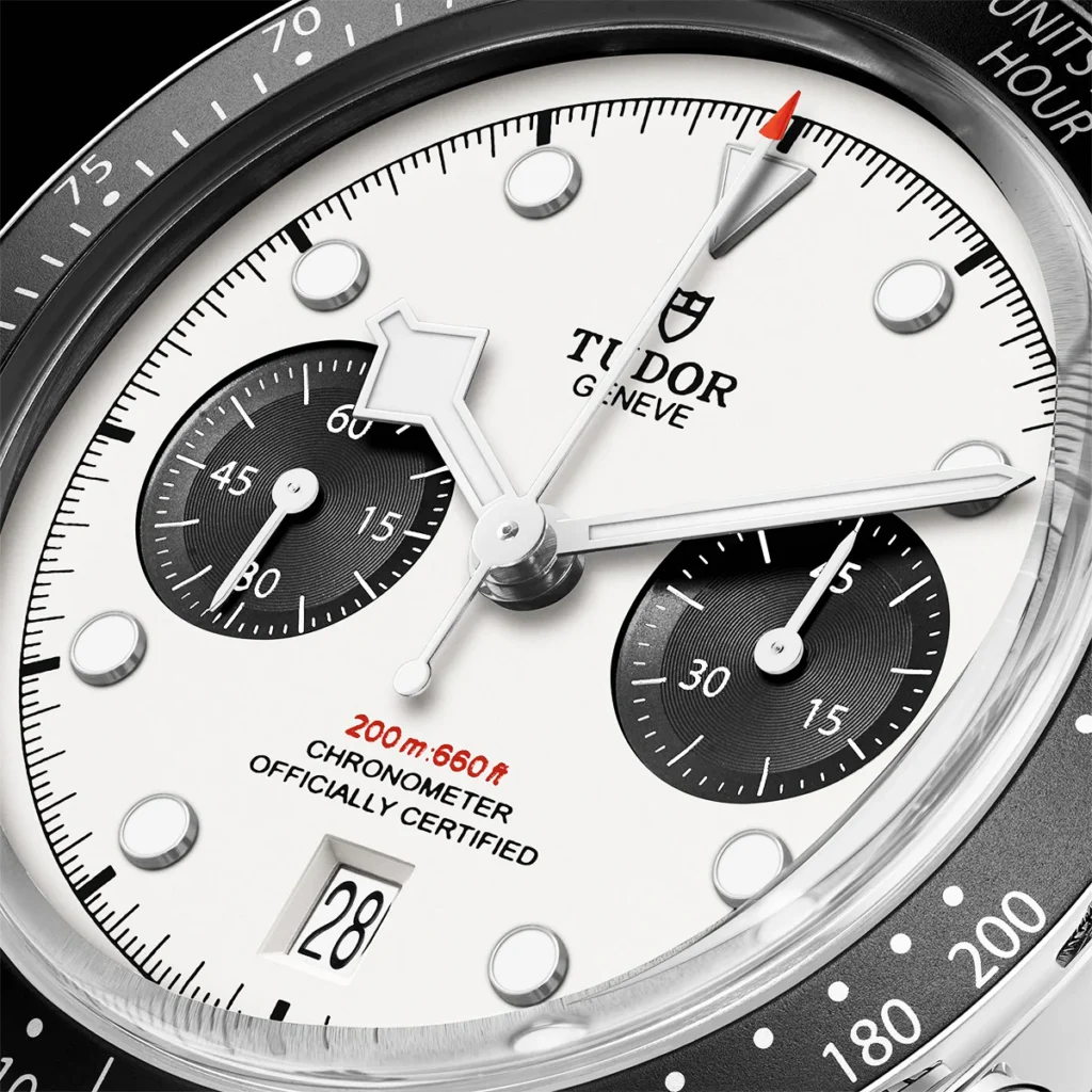 【7A Quality】TUDOR Black Bay Chrono 41mm Opaline/Black Dial Men's Automatic Bracelet Watch M79360N-0002