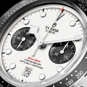 【7A Quality】TUDOR Black Bay Chrono 41mm Opaline/Black Dial Men's Automatic Bracelet Watch M79360N-0002