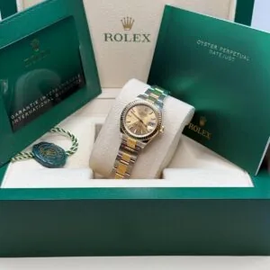 RLX Lady-Datejust 31mm 279173 Champagne Index Dial Oyster Bracelet
