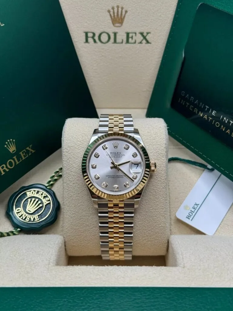 RLX Datejust m278273-0019/0020 31mm Silver Dial Stainless Steel and Yellow Gold Oyster Watch
