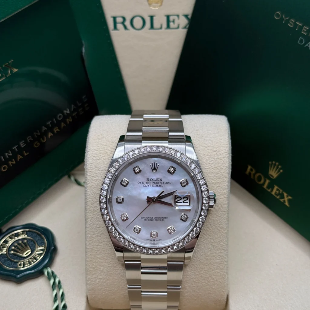 RLX Datejust 36mm 126284 Mother-of-Pearl Dial Oyster Bracelet