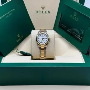 RLX Lady-Datejust 31mm 279163 White Roman Dial Oyster Bracelet