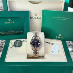 RLX Datejust m278271-0019/0020 Aubergine 31mm Dial Oyster Bracelet Watch