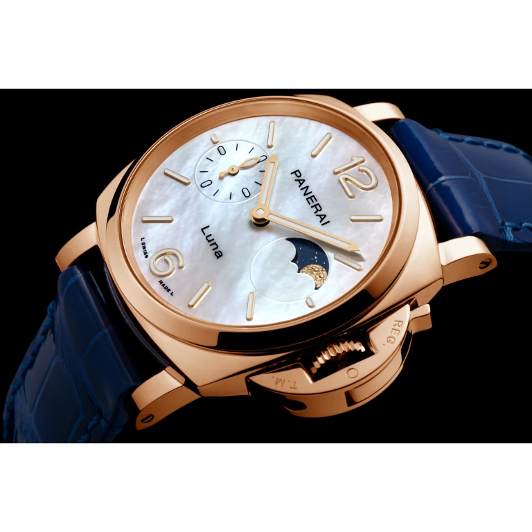 【7A Quality】Panerai Luminor Due Luna Goldtech™ Madreperla 38mm PAM01181