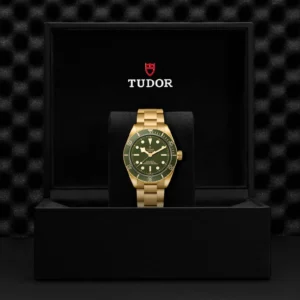 【7A Quality】TUDOR Black Bay 58 18K 39mm 18ct Yellow Gold Green Dial Bracelet Watch M79018V-0006