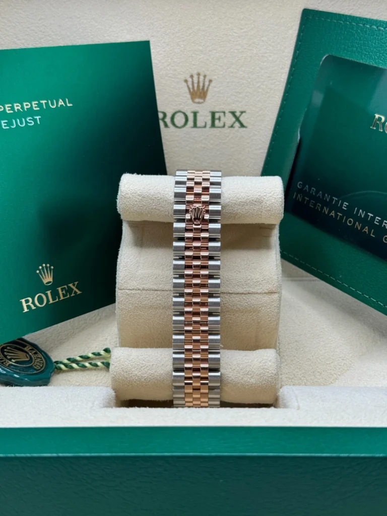 RLX Datejust m278271-0031/0032 Silver Floral Motif 31mm Dial Oyster Bracelet Watch