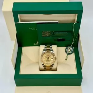 RLX Sky-Dweller 42mm 336933-0001/0002 Two-Tone Yellow Gold Champagne Dial Oyster