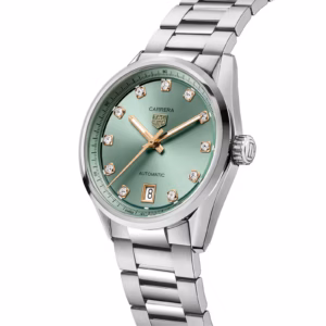 【7A Quality】TAG Heuer Carrera Date 36mm Ladies Watch Green Diamond Dot WBN2317.BA0001