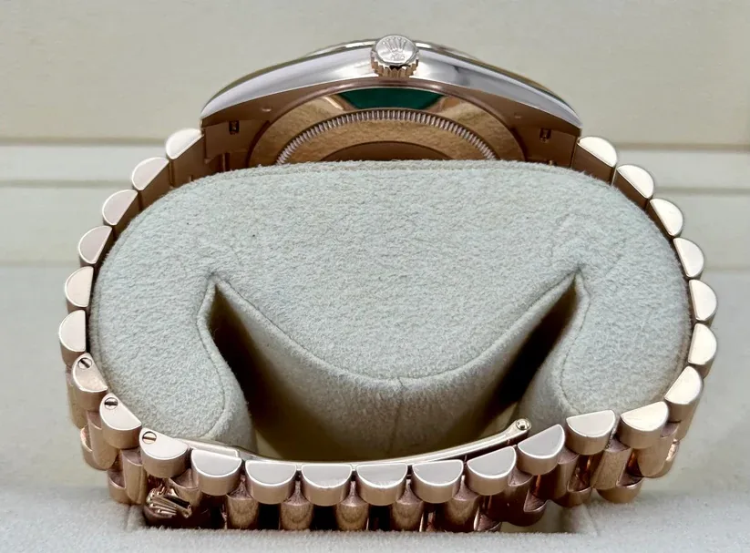 RLX Day-Date "President" 40mm Everose Gold Chocolate Roman Dial - 228235