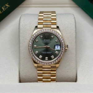 RLX Datejust m278288RBR-0007 Olive Green 31mm Dial President Bracelet Watch