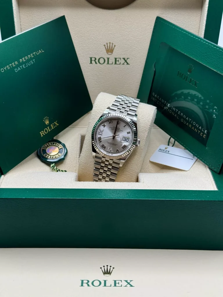 RLX Datejust 36mm 126234 White Roman Dial Oyster Stainless Steel Mens