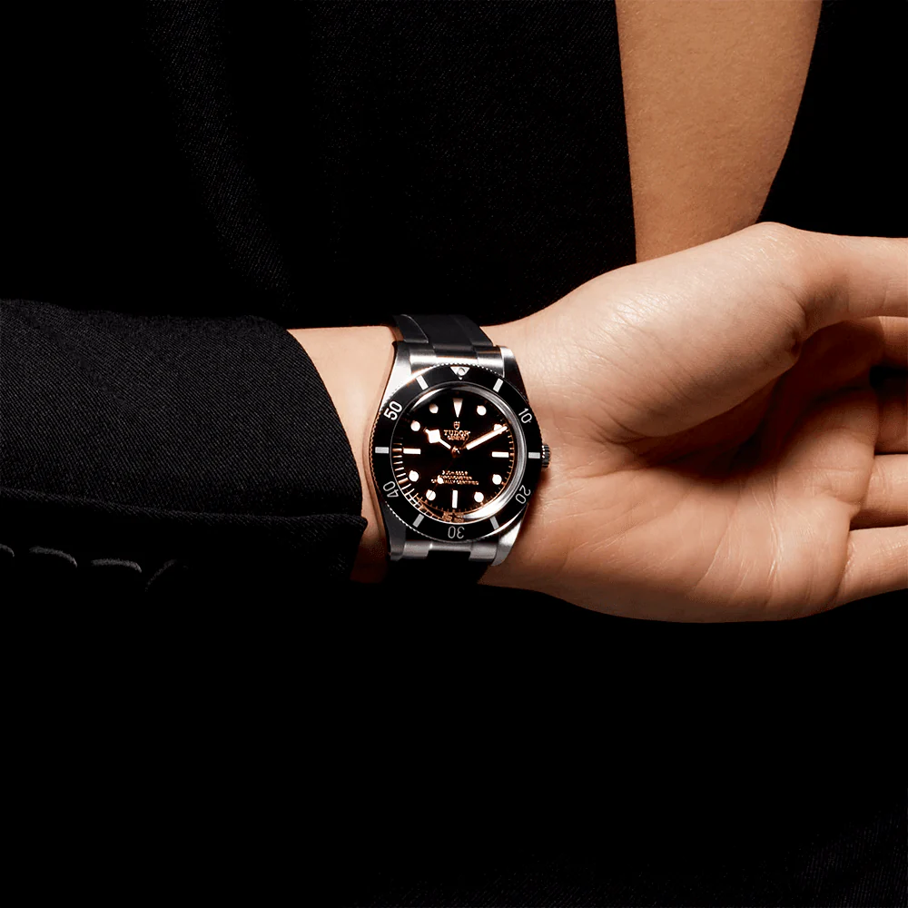 【7A Quality】TUDOR Black Bay 54 37mm Black Dial & Bezel Automatic Rubber Strap Watch M79000N-0002