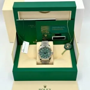 RLX Sky-Dweller 42mm 336934-0001/0002 Stainless Steel Green Dial Oyster