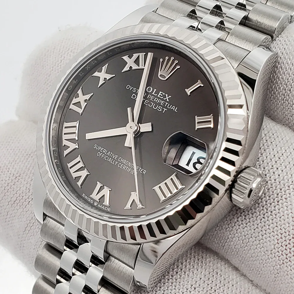 RLX Datejust m278274-0021/0022 Dark Grey Roman 31mm Dial Oyster Watch