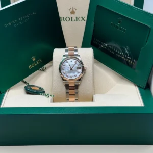 RLX Datejust m278271-0025/0026 White Mother-of-Pearl 31mm Dial Oyster Bracelet Watch