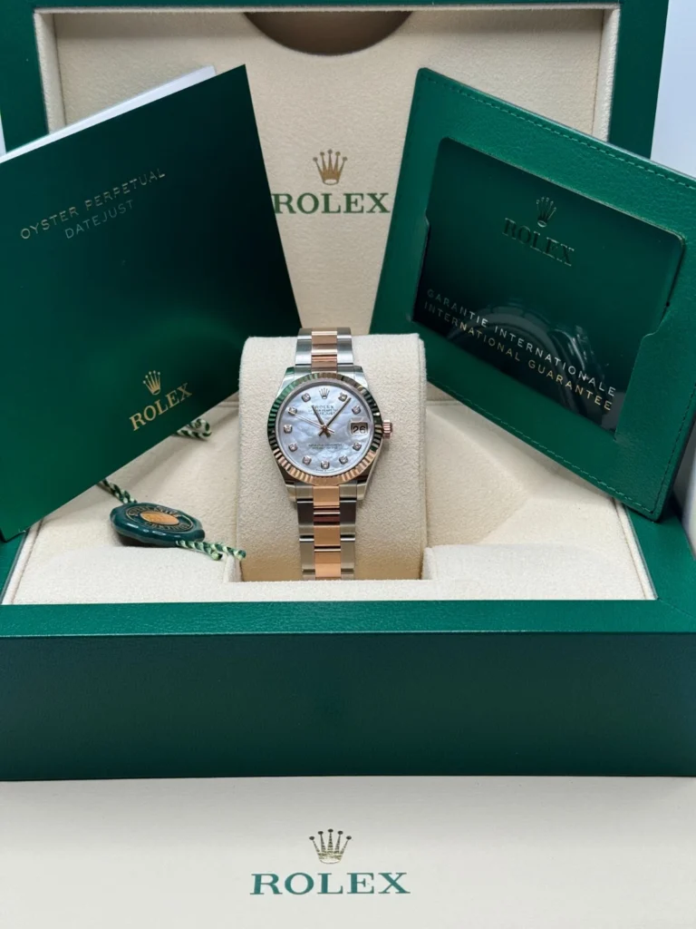 RLX Datejust m278271-0025/0026 White Mother-of-Pearl 31mm Dial Oyster Bracelet Watch