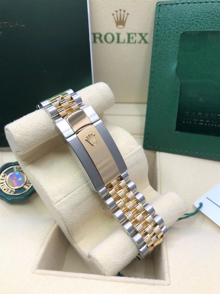 RLX Datejust 36mm 126233 Golden Palm Motif Dial Jubilee Bracelet Watch
