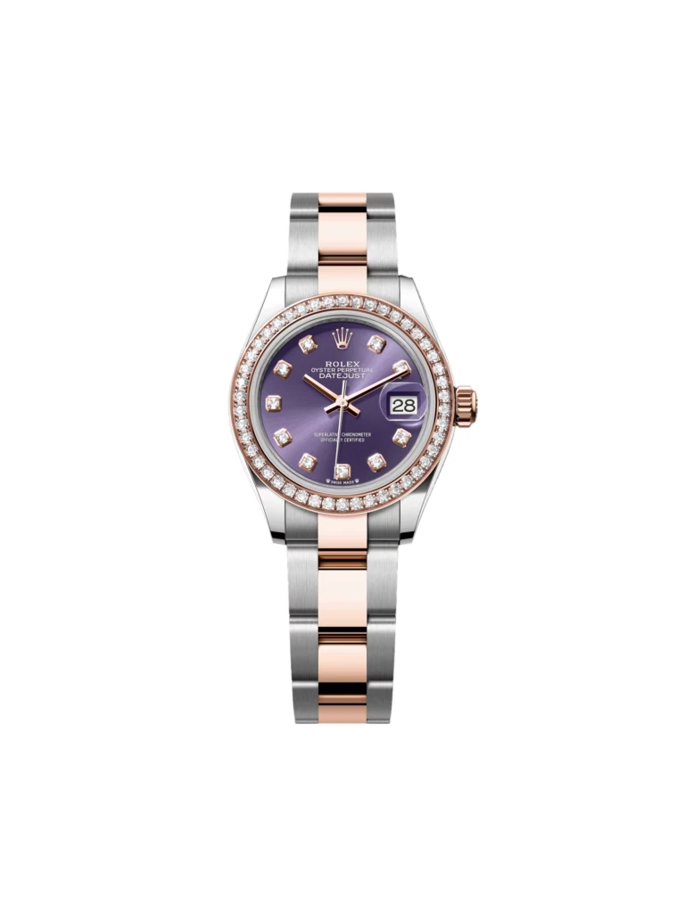 RLX Lady-Datejust 31mm 279381RBR Aubergine Diamond Dial Oyster Bracelet