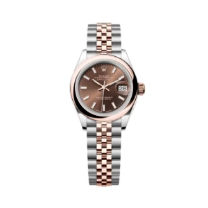 RLX Lady-Datejust 31mm 279161 Chocolate Stick Dial, Two Tone Stainless Steel & 18K Rose Gold Oyster Bracelet Women's Watch