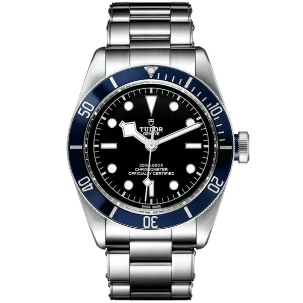 【7A Quality】TUDOR Black Bay 41mm Black Dial & Blue Bezel Men's Automatic Bracelet Watch M79230B-0008