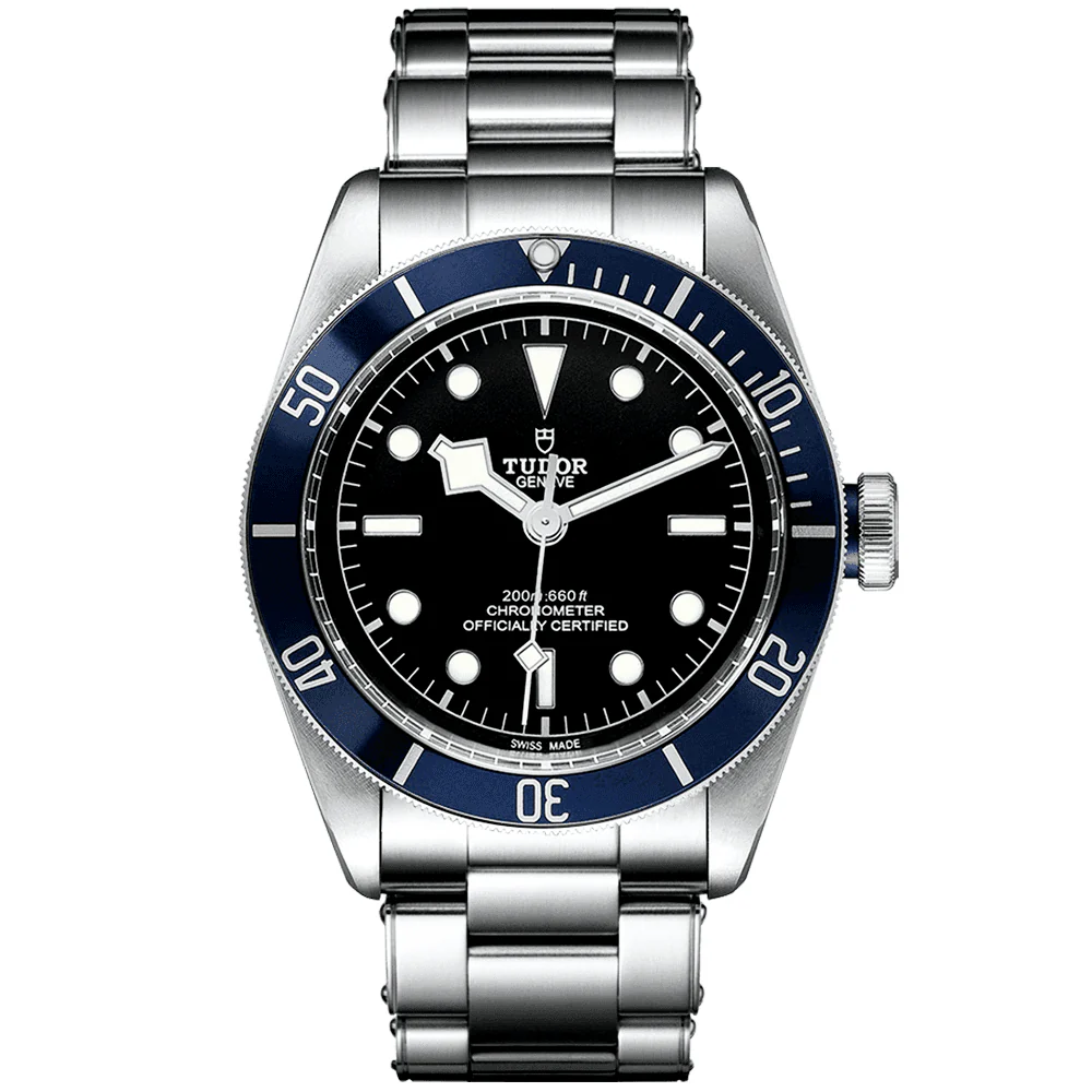 【7A Quality】TUDOR Black Bay 41mm Black Dial & Blue Bezel Men's Automatic Bracelet Watch M79230B-0008
