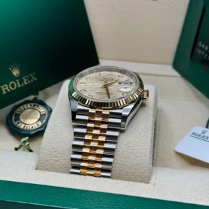 RLX Datejust 36mm 126233 Champagne Fluted Motif Diamond Dial Jubilee Bracelet