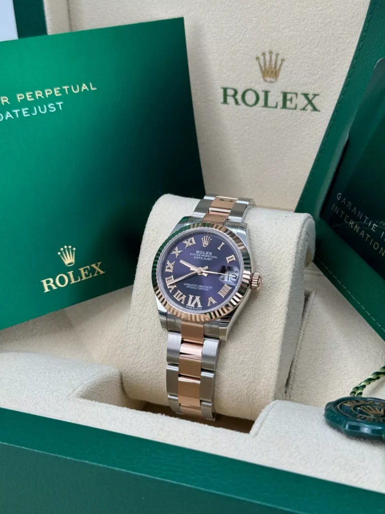 RLX Datejust m278271-0019/0020 Aubergine 31mm Dial Oyster Bracelet Watch