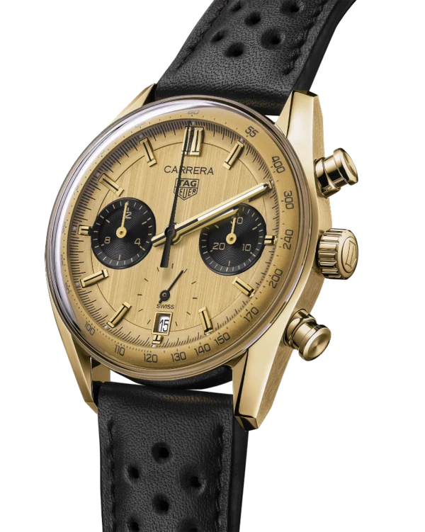 【7A Quality】TAG Heuer Carrera Chronograph Automatic 39mm Gold 3N CBS2240.FC8319