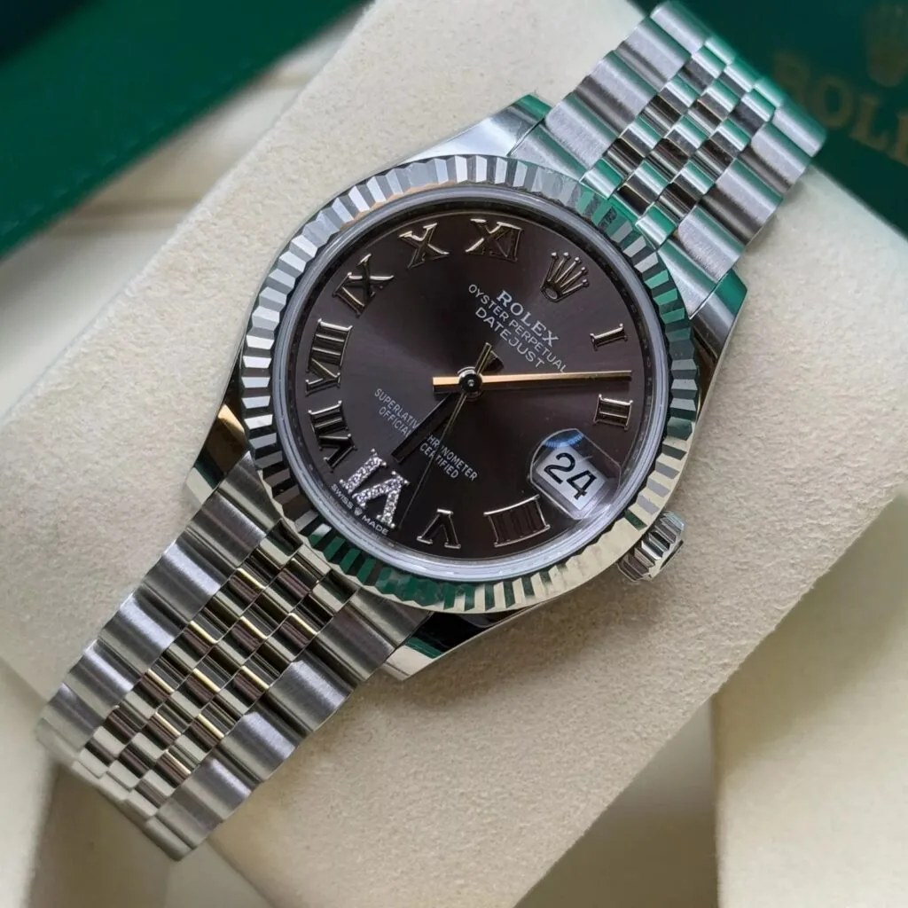 RLX Datejust m278274-0027/0028 Dark Grey 31mm Dial Oyster Watch