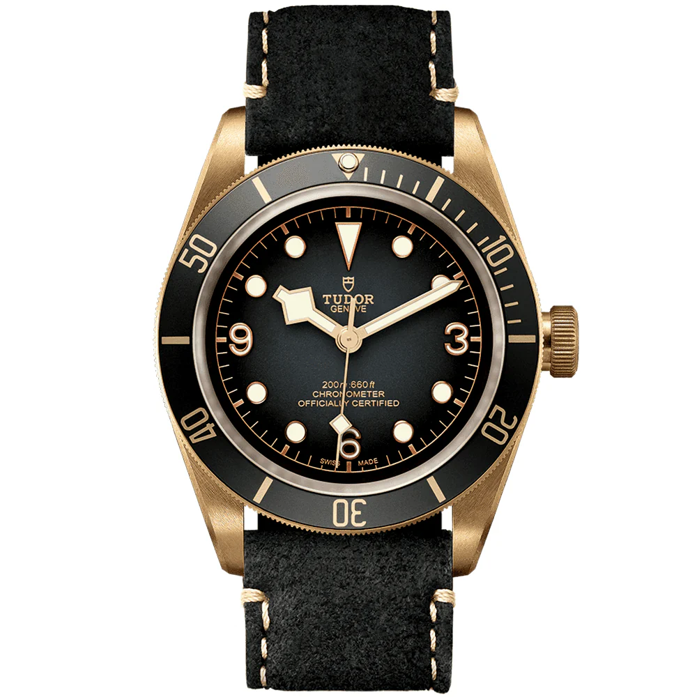 【7A Quality】TUDOR Black Bay Bronze 43mm Slate Grey Dial Men's Automatic Leather Strap Watch M79250BA-0001