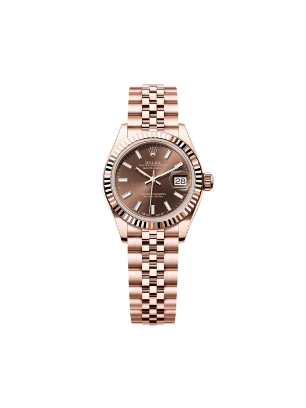 RLX Lady-Datejust 31mm 279175 Chocolate Dial President Everose Gold