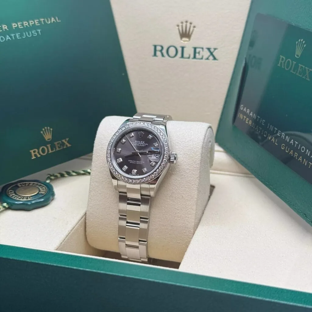 RLX Lady-Datejust 31mm 279384RBR Dark Gray set with Diamonds
