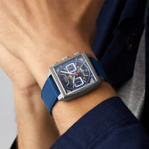 【7A Quality】TAG Heuer Monaco Chronograph 39mm Mens Watch Titanium Blue CBL2182.FT6235